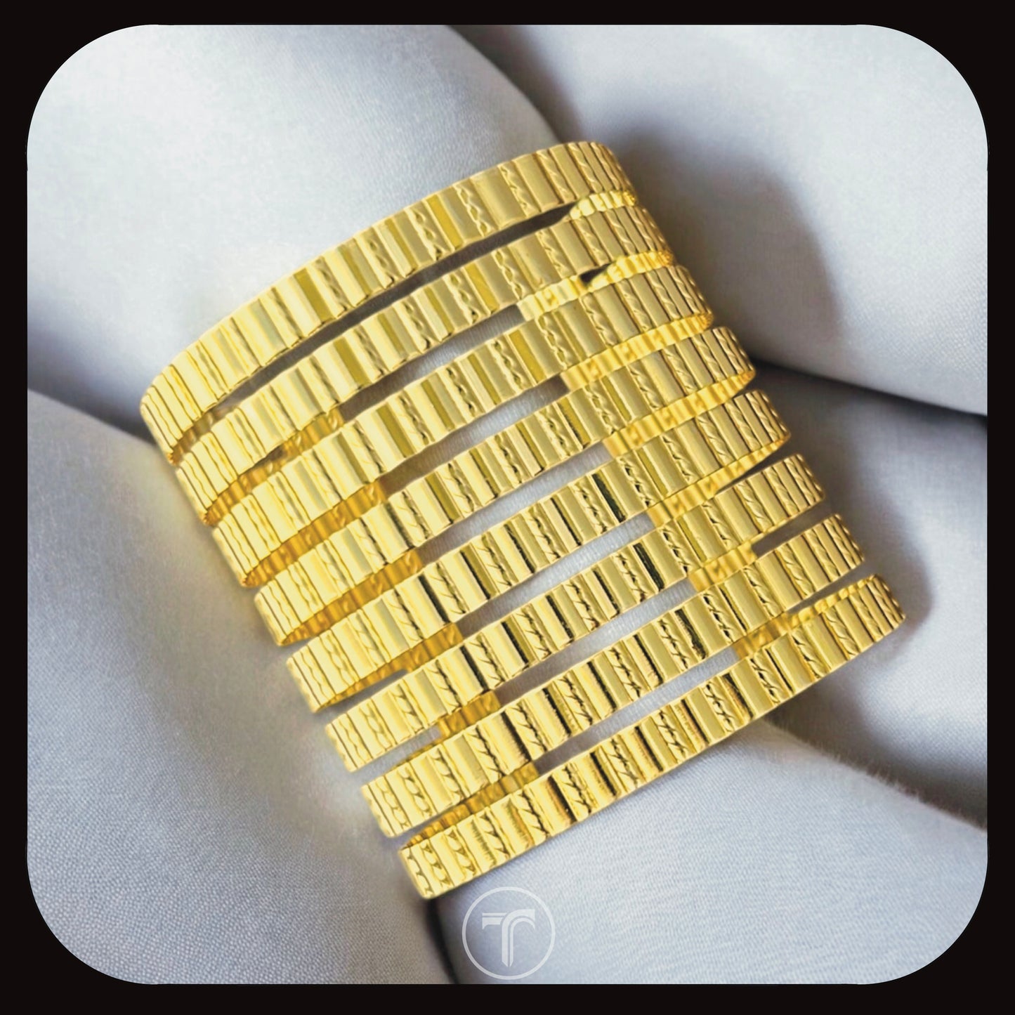 The Lumi Texture Cuff Bangle