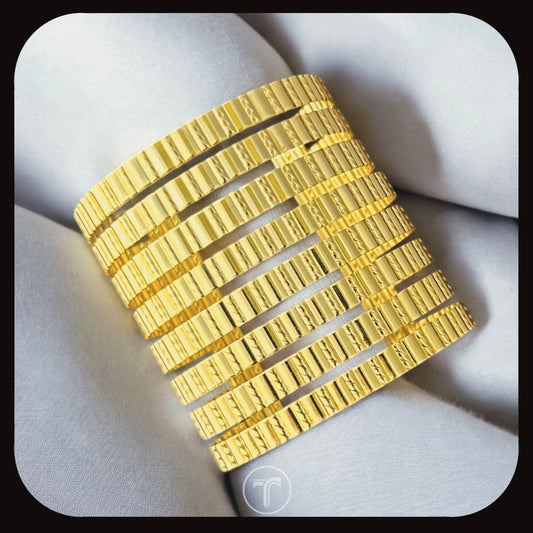 The Lumi Texture Cuff Bangle