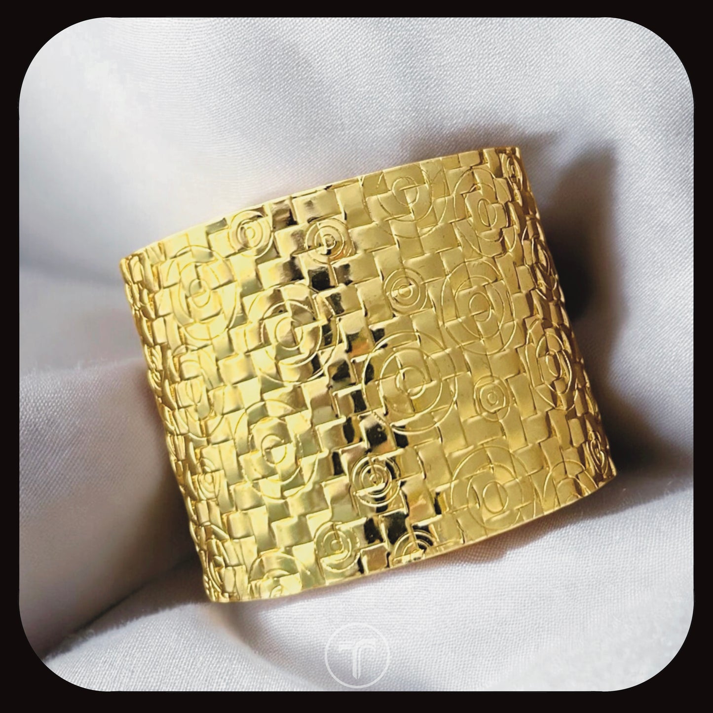 The Rose Weave Cuff Bangle
