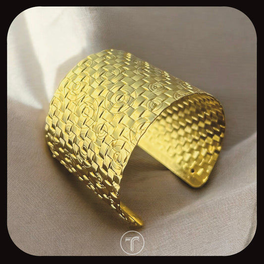 The Rose Weave Cuff Bangle