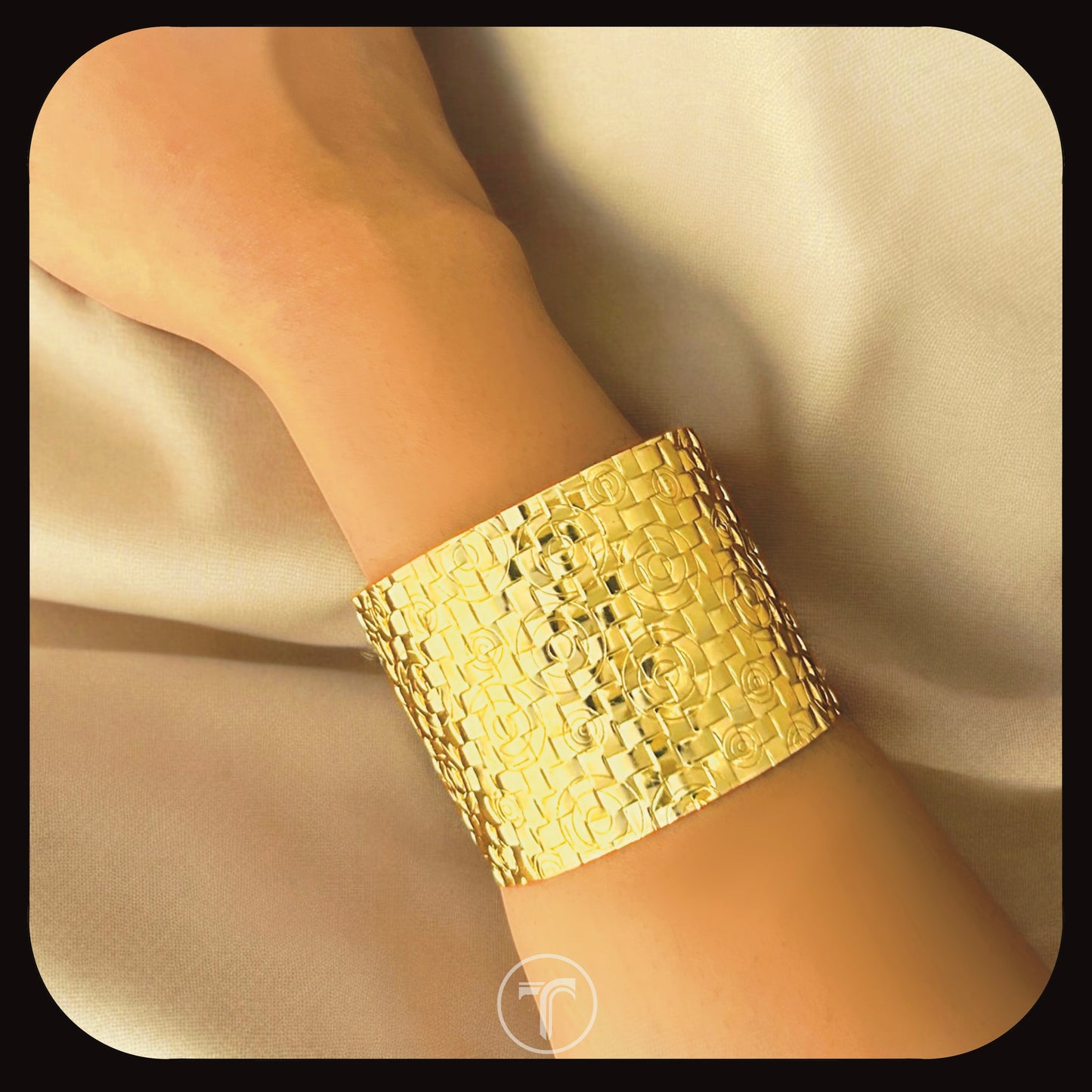 The Rose Weave Cuff Bangle