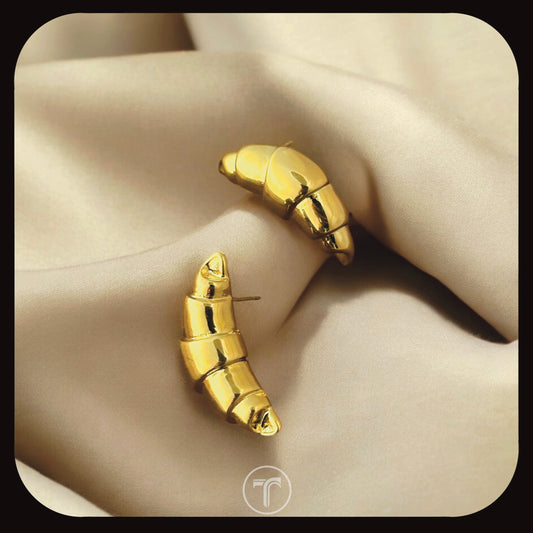 The Croissant Ear Studs