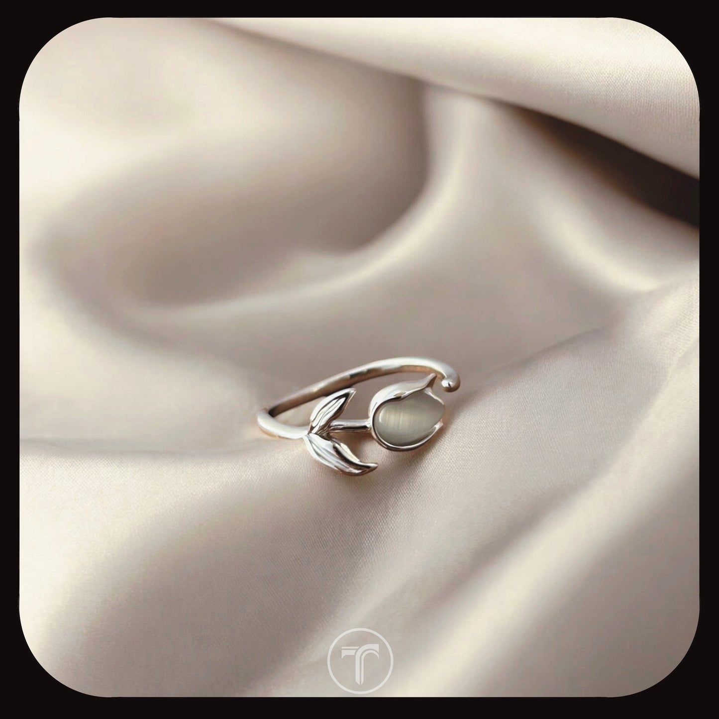 The Mother of Pearl Tulip Ring