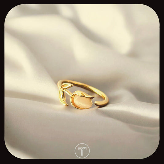 The Mother of Pearl Tulip Ring