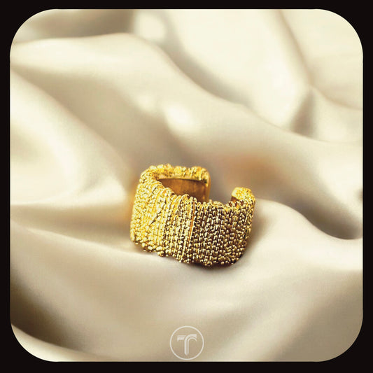 The Golden Textured ring