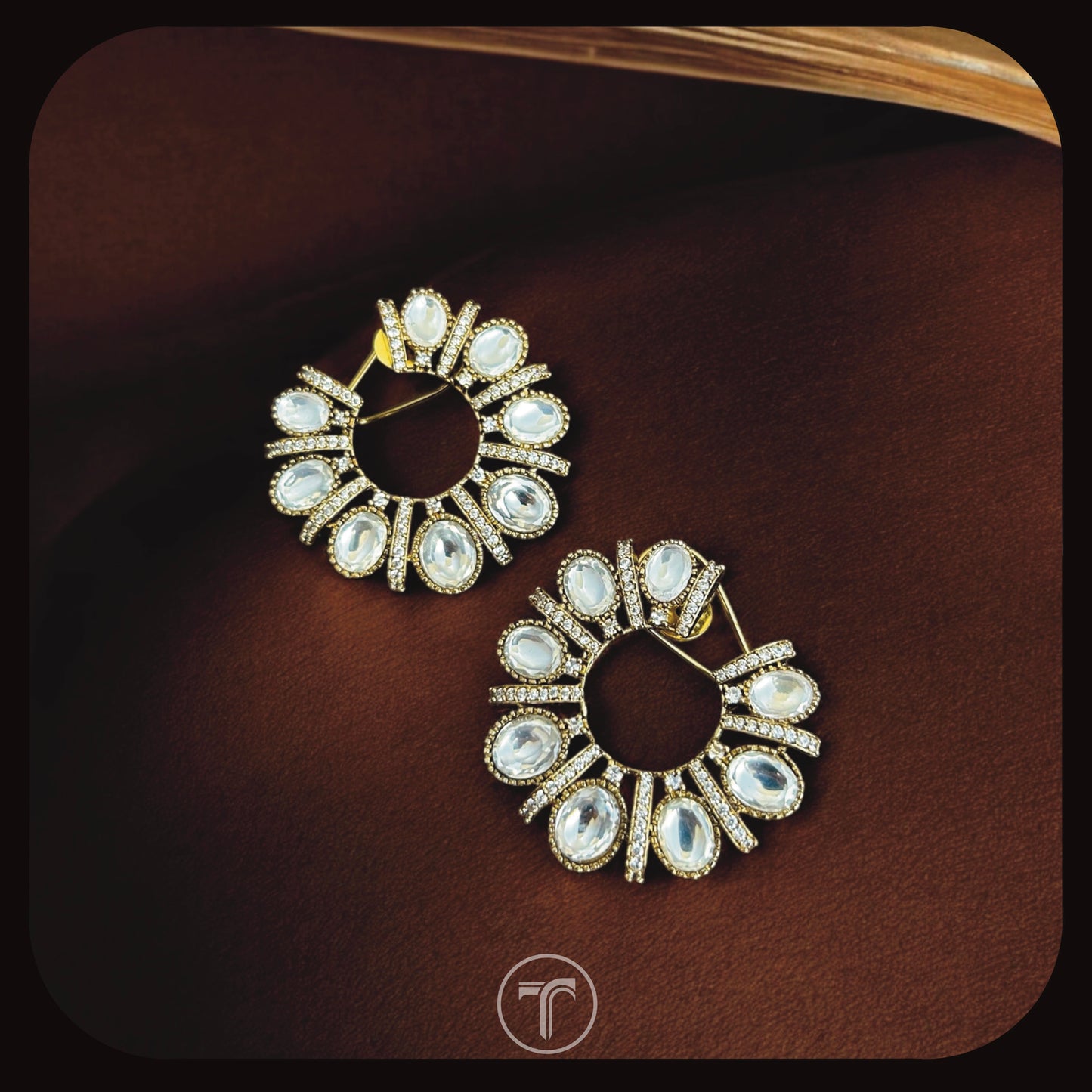The Arvika Front Back Earrings