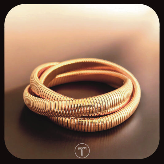 The Eternity Cuff Bangle- Rose Gold