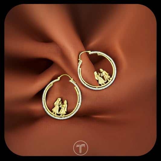 The Dulha- Dulhan Hoop Earrings