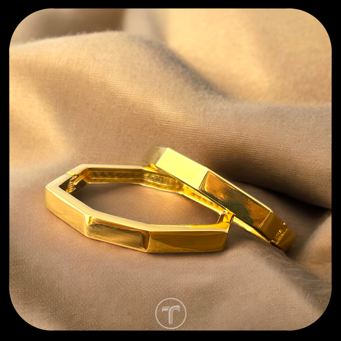 The Octagonal Cuff Bangle ( 01 Qty)