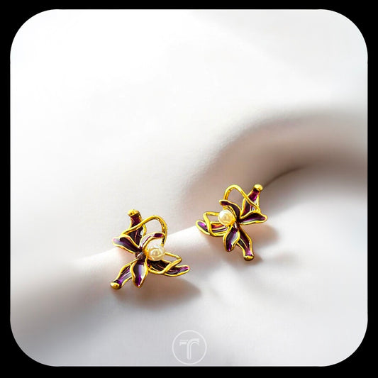 The Orchid Ear Studs