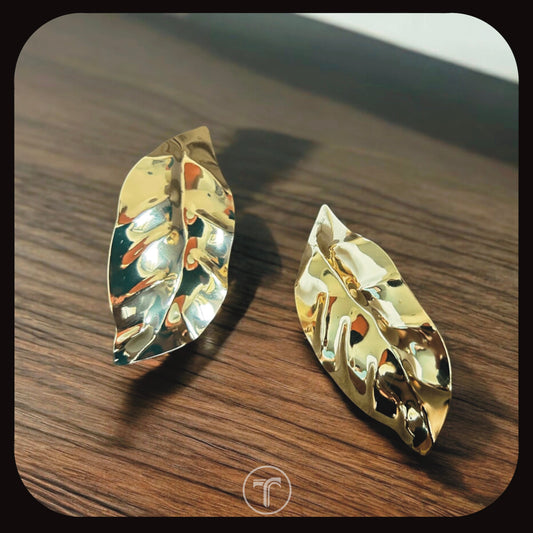 The Golden Leaf Earrings