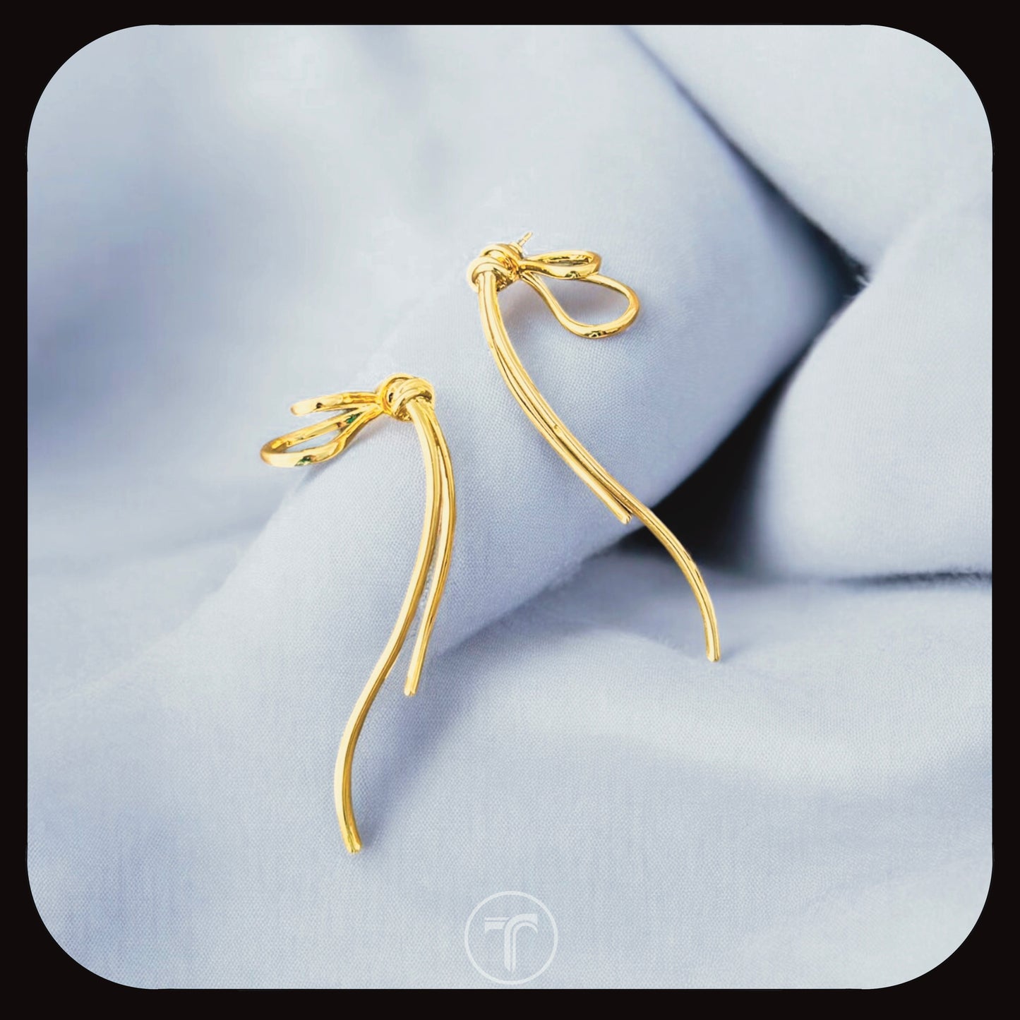 The Ava Bow Front Back Earrings